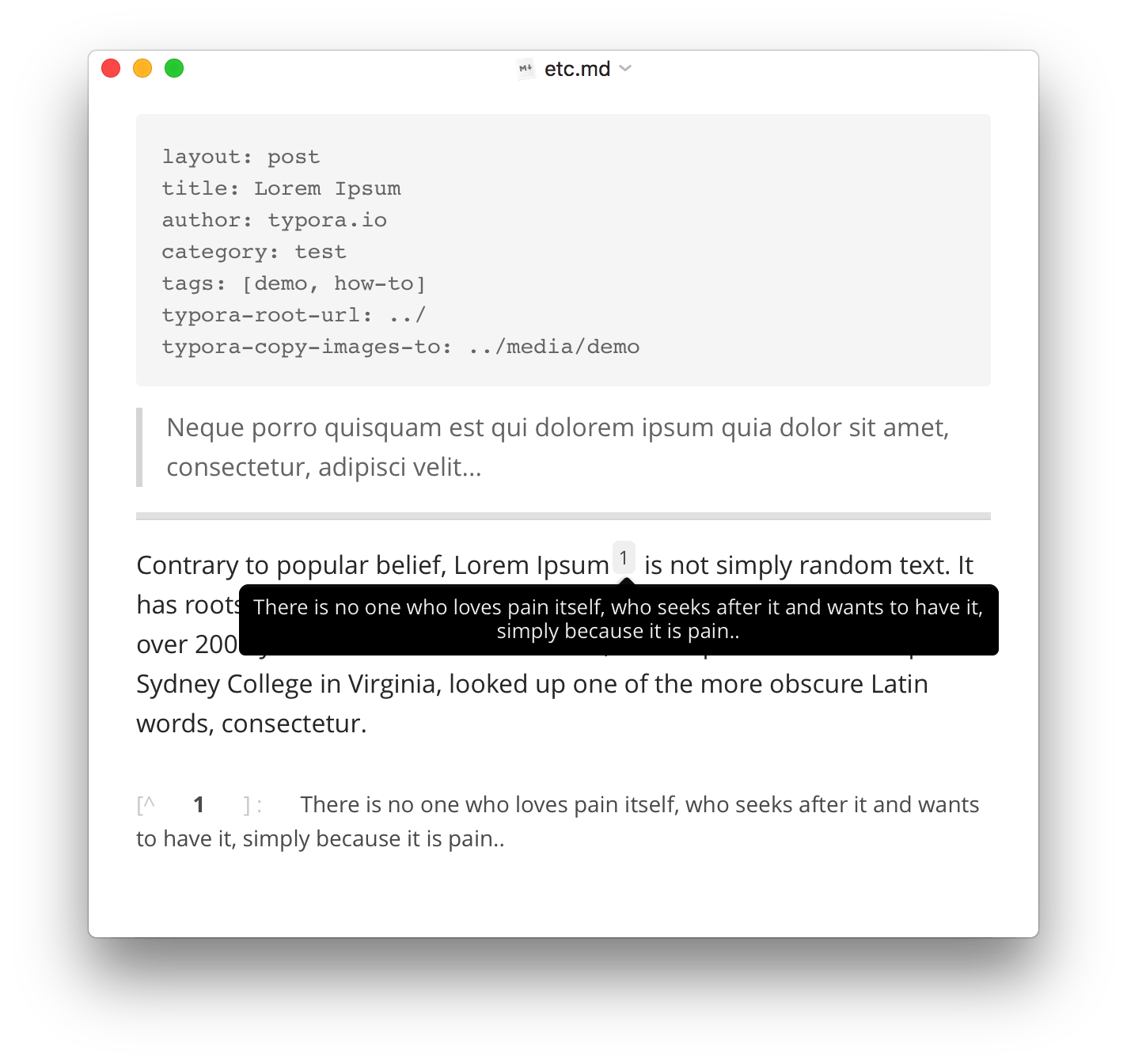 Typora — a markdown editor, markdown reader.